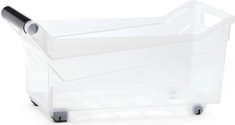 NUK 17 l-es műanyag tárolódoboz kerekekkel, átlátszó