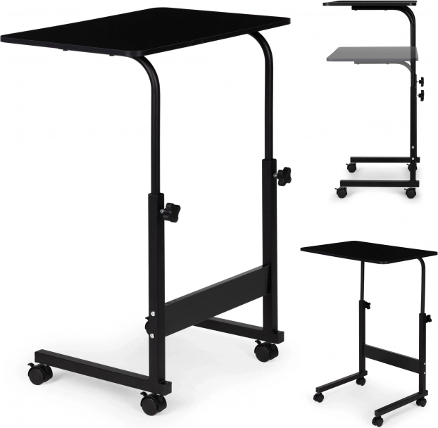 Mobil notebookasztal fekete