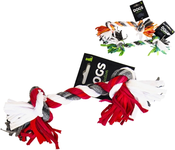 Kutya játék – csomó 24 cm (3 színváltozat)
