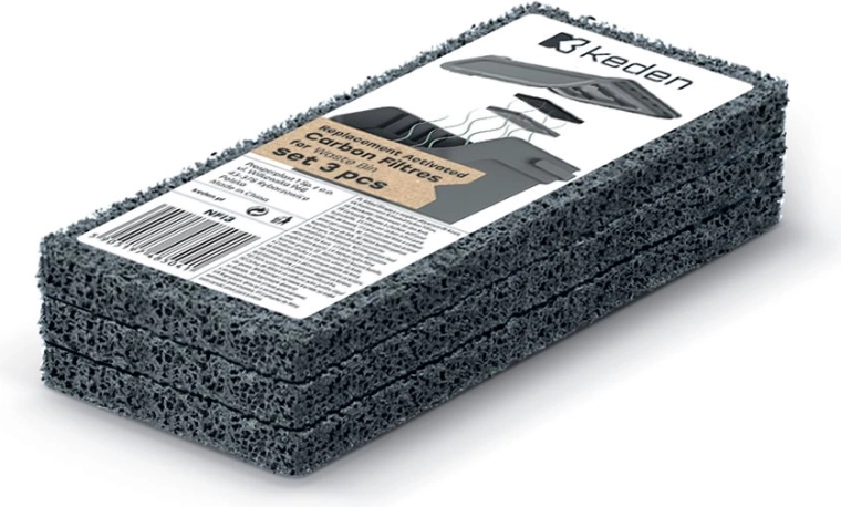 Kaddi Q szemetesekhez való pót aktívszenes szűrők – 3 darabos készlet