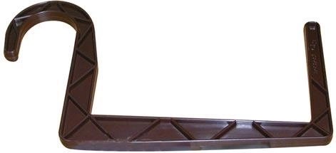 Kerek felfüggesztésű virágládatartó 11 × 15 cm, barna