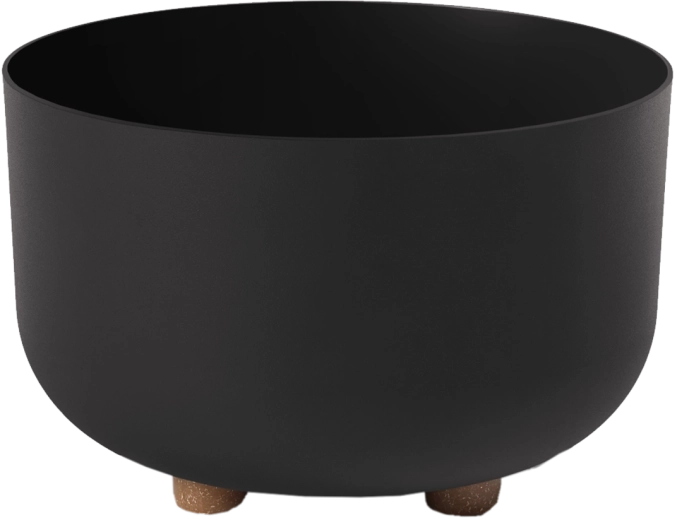 Sofia virág tál 27 cm matt fekete