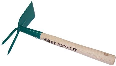 Kézi kaparó nyelezve, 2 tüskével, 27 cm