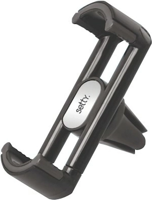 Setty autós tartó szellőzőrácsra, fekete