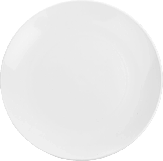 Fehér műanyag lapostányér 22,5 cm