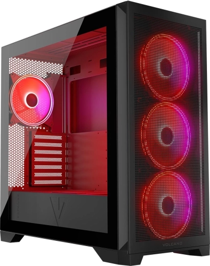 VOLCANO Expanse S ARGB számítógépház fekete