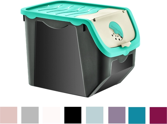 Műanyag zöldségtároló doboz 12 l, állítható szellőzéssel