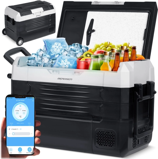 BERDSEN Icemax 400 kompresszoros autós hűtőláda 40 l – fekete-szürke