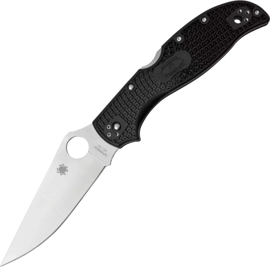 Spyderco Stretch 2 XL – zsebkés VG-10, szatén, fekete FRN markolat