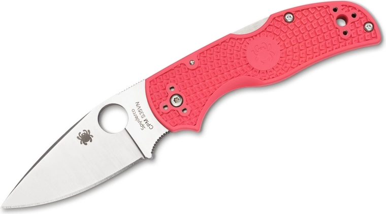 Spyderco Native 5 rózsaszín zsebkés 7,5 cm FRN, szatén