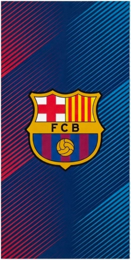 FC Barcelona pamut fürdőlepedő csíkokkal