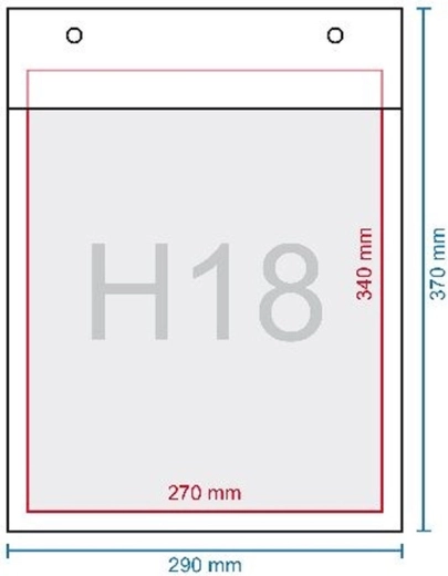 H18 öntapadós buborékos boríték 37 × 29 cm