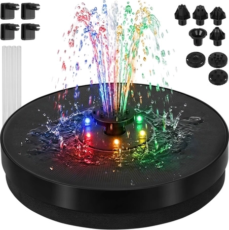 Gardlov napelemes úszó kerti szökőkút RGB LED világítással