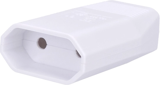 Solight lapos dugvilla, C típusú Euro, 2,5 A, fehér