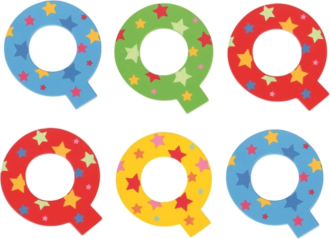 Csillag alakú Q betű a Bigjigs Toys-tól