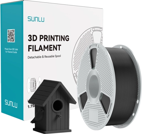 Sunlu ASA filament 3D nyomtatókhoz fekete 1,75 mm