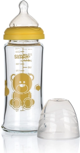 Széles nyakú üveg cumisüveg 250 ml