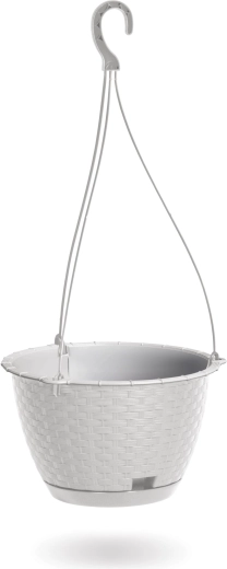Ratolla Round W függő virágtartó, 21,5 cm, fehér