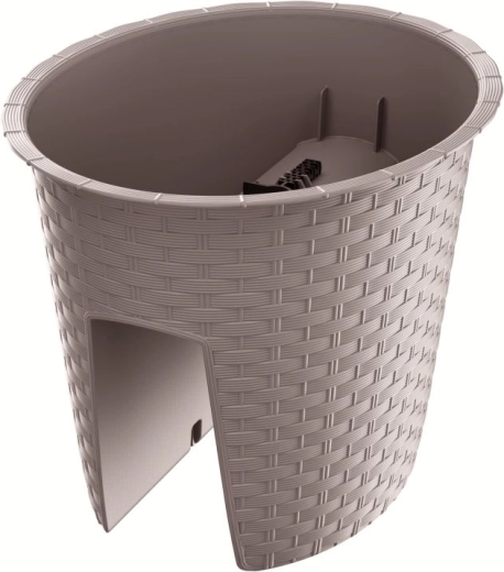 Ratolla Oval 29,8 cm mocca korlátra akasztható virágtartó