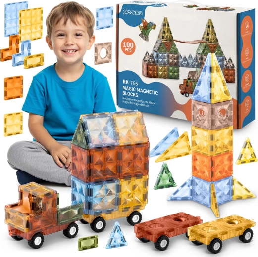 Ricokids XXL mágneses építőjáték 100 darab