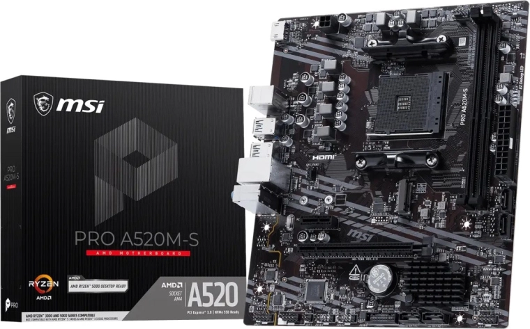 MSI PRO A520M-S alaplap