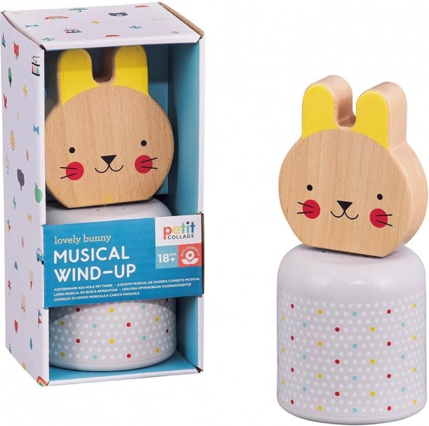 Petit Collage fából készült Játéknyuszi