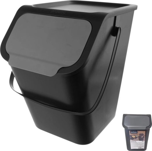Bin 25 l-es szürke szemetes