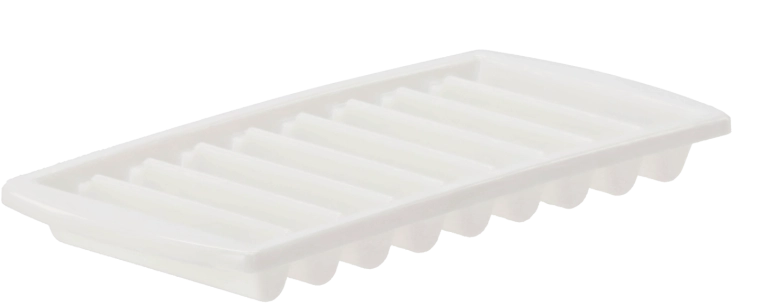 Dunya jégkockatartó fedővel, műanyag és szilikon