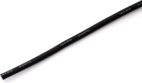 MSP szilikon vezeték 2,0 mm² (14 AWG) fekete - 1 m