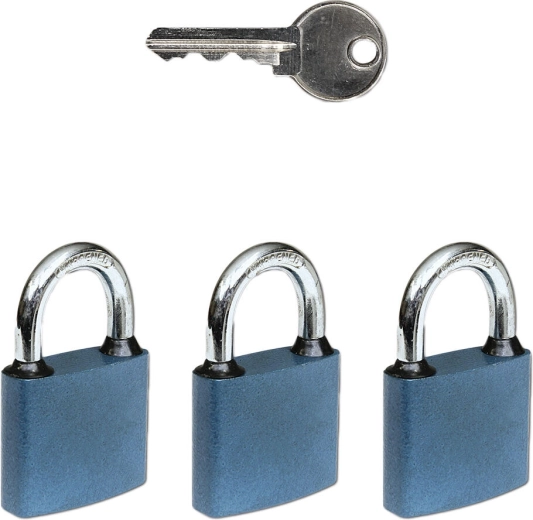 OVAL 45 lakatzár készlet azonos kulccsal, 3 db