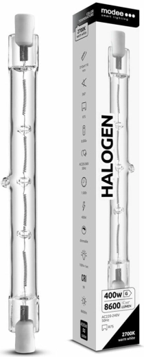 Modee halogén izzó R7S 118 mm 400 W meleg fehér, dimmelhető