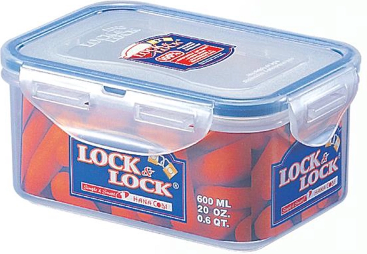 LOCKnLOCK téglalap alakú ételtároló doboz 600 ml