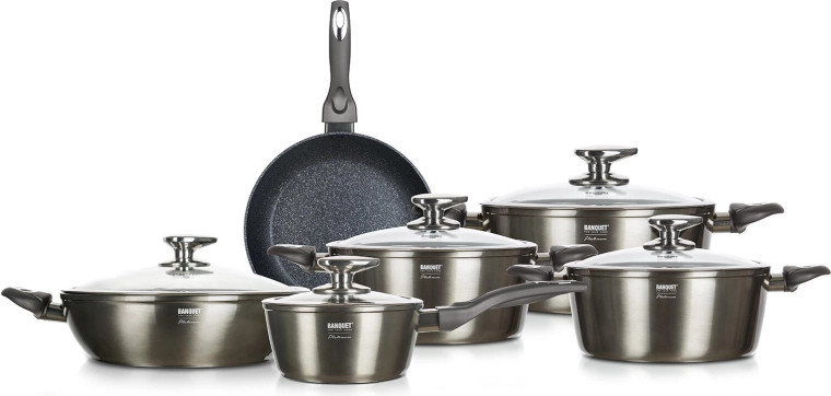 Banquet Metallic Platinum edénykészlet – 11 db