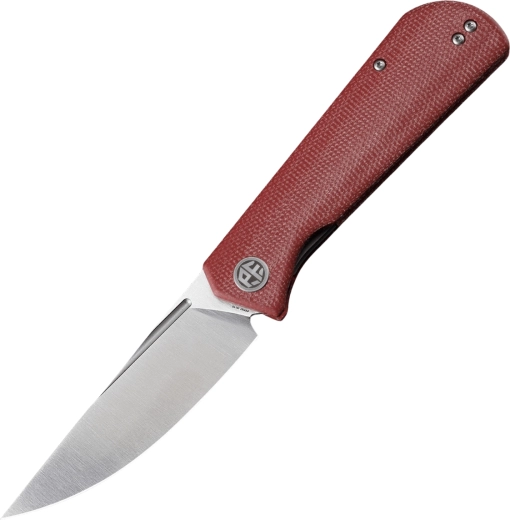 Petrified Fish Viking zárható zsebkés 9,2 cm satin piros micarta