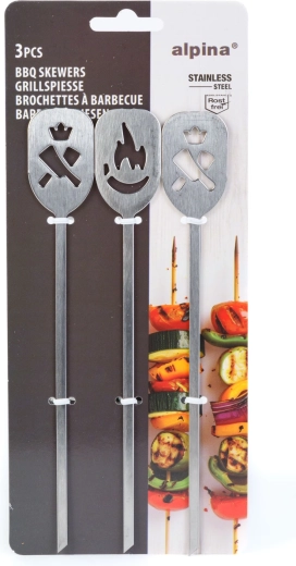 Grillnyársak saslikhoz és húshoz, 3 db