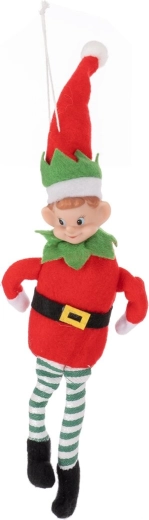 Elf függődísz poliészterből, 25 cm