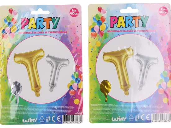 Felfújható lufi T betű 40 cm