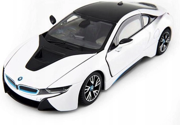 BMW i8 autómodell 1:24 fém fehér