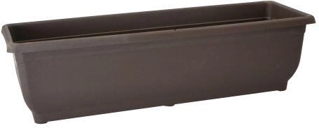 Aqua Gloria 60 cm barna önöntöző balkonláda tálca nélkül