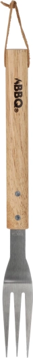 Rozsdamentes acél grillvilla fa nyéllel, 46 cm