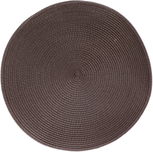 Kerek műanyag Tondo alátét 38 cm, barna
