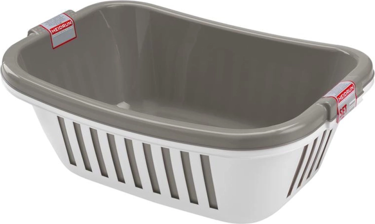 HEIDRUN műanyag kosarak tiszta ruhához, 2 darabos szett