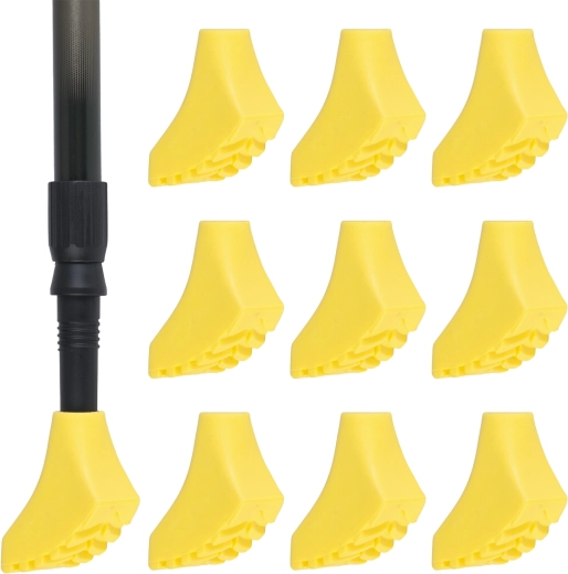Gumis nordic walking botvég készlet, 10 db, sárga