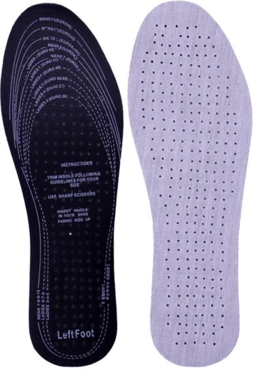 Pamut szövetből és latexből készült cipőbetét – 1 pár