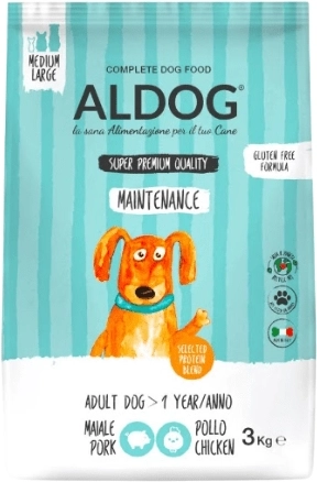 Aldog Maintenance granulátum aktív, közepes és nagytestű felnőtt kutyáknak 3 kg