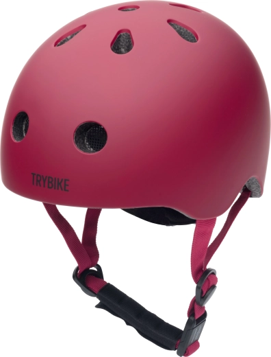 Trybike gyermek kerékpáros és görkorcsolyás sisak piros XS