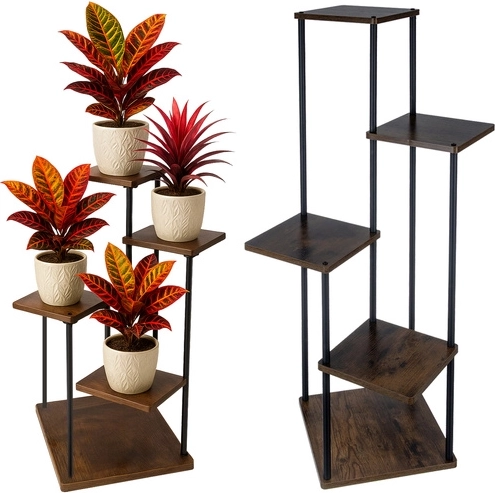 RUHHY virágállvány 107 cm loft stílusban