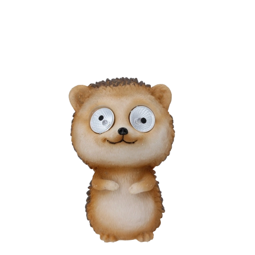 Kerti napelemes süni figura világító LED szemekkel