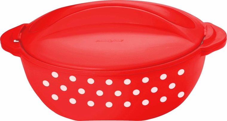 TORO termos edény 3 l piros fehér pöttyökkel