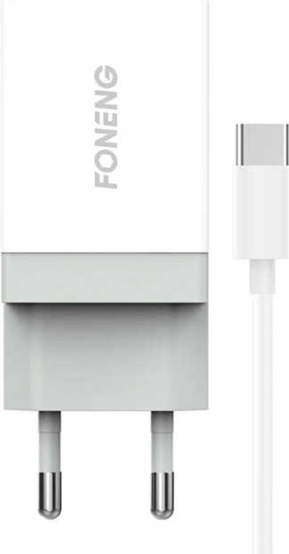 FONENG gyorstöltő 1× USB 10,5 W + USB‑C kábel 1 m
